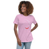 Tribal #2 - DUVAN - Camiseta suelta de mujer color marino y lila